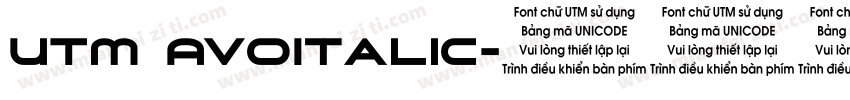 UTM AvoItalic字体转换